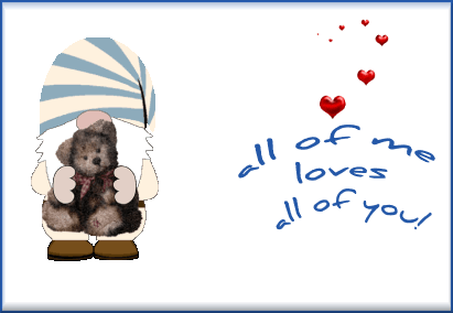 animated me & my teddy bear card