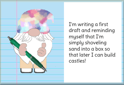 animated writing gnome card