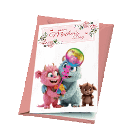 animated greeting card - mother's day