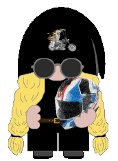 animated biker gnome