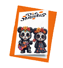 animated greeting card - day of the dead