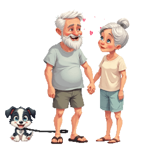 animated senior still in love