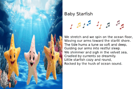 AI animated cards - ocean baby animals