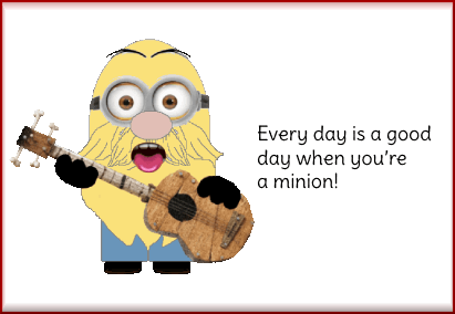 animated minion gnome card