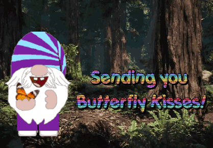 animated Butterfly phrases card