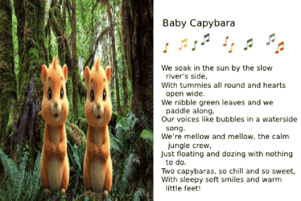 AI animated cards - rainforest pals