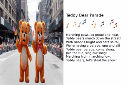 AI animated cards - teddy bears