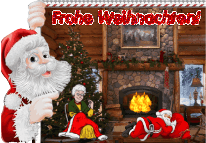 animated Xmas greeting cards in German
