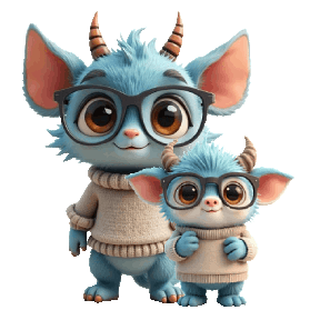 cute monsters animated tumbling