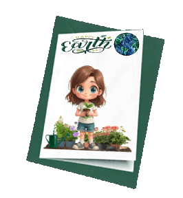 animated greeting card - earth day