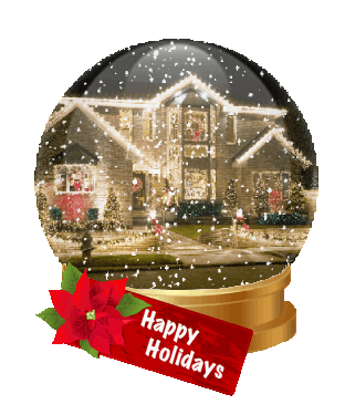 animated Christmas Globe sticker