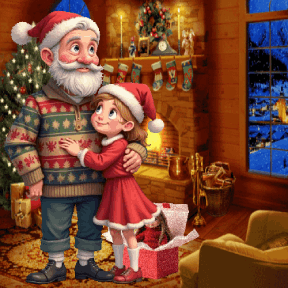 animated senior Christmas day
