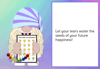 animated emotionally speaking gnome card