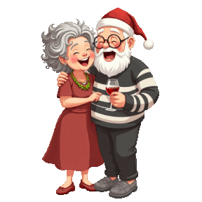 AI Generated Sticker - the Christmas party