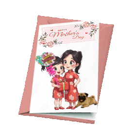animated greeting card - mother's day
