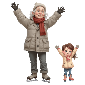 animated senior ice skating