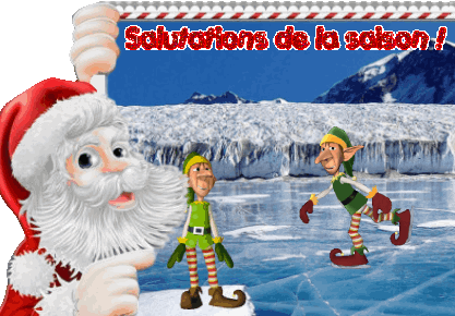 animated Xmas greeting cards in French