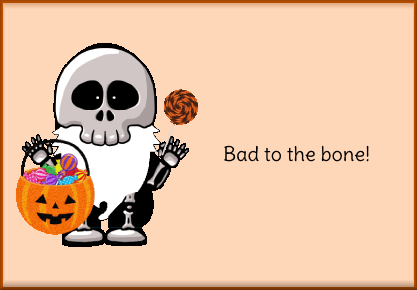 animated Halloween gnome card