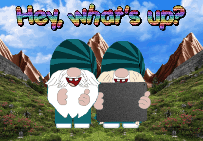 animated gnome thumbs up phrases card