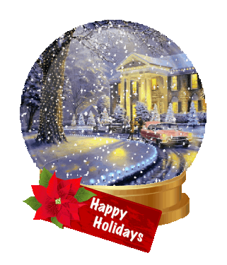 animated Christmas Globe sticker