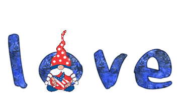 patriotic love gnome