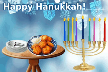 animated Happy Hanukkah card