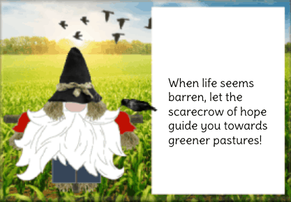 animated scarecrow card