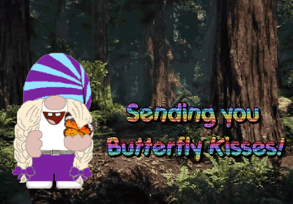 animated Butterfly phrases card
