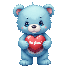 AI Generated Sticker - teddy bear Valentine's Day