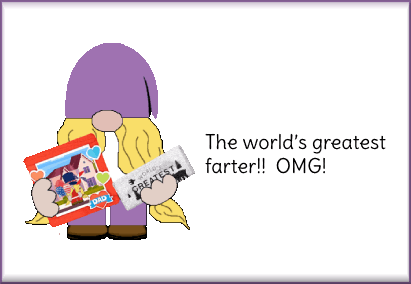 animated Father's Day gnome card