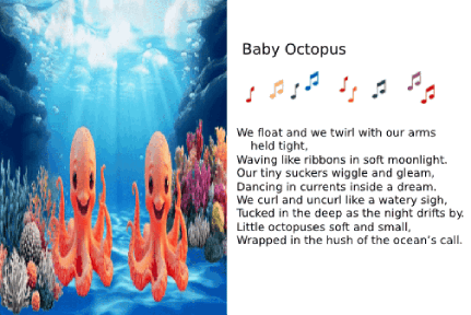 AI animated cards - ocean baby animals