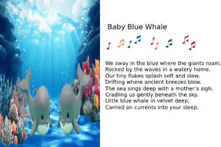 AI animated cards - ocean baby animals