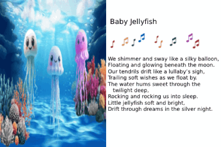 AI animated cards - ocean baby animals