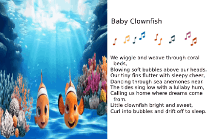 AI animated cards - ocean baby animals