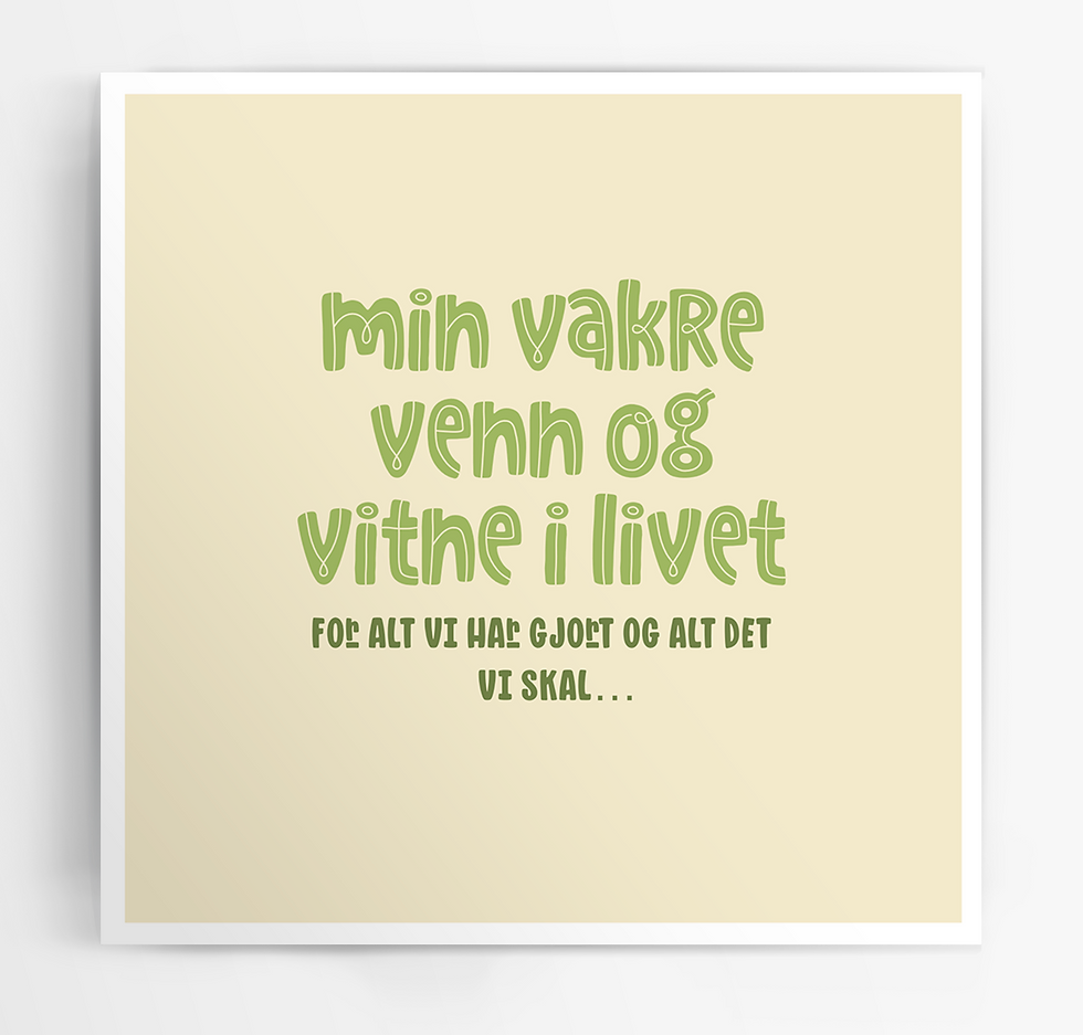 Miniatyrbilde: Min vakre venn og vitne i livet