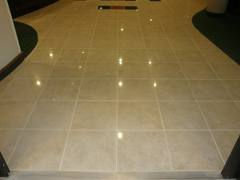 Commercial tile and grout cleaning.