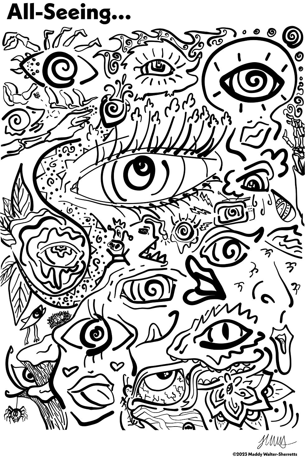Thumbnail: “All-Seeing…” TShirt designed by Madailein Walter-Sherretts