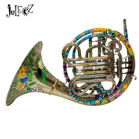 Painted Yamaha French Horn with Dinosaurs and Pokemon by Juleezart.comPainted Yamaha French Horn with Dinosaurs and Pokemon by Juleezart.com