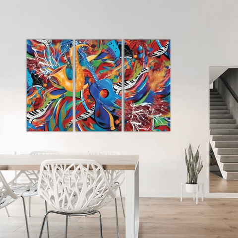 Nightlife Painting Music Wall Art by Juleez Art