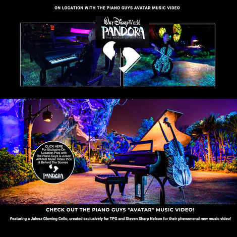 The Piano Guys with Juleez Art Hand Painted Cello -Avatar Video