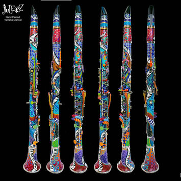 Yamaha Colorful Hand Painted Clarinet by Juleez Art