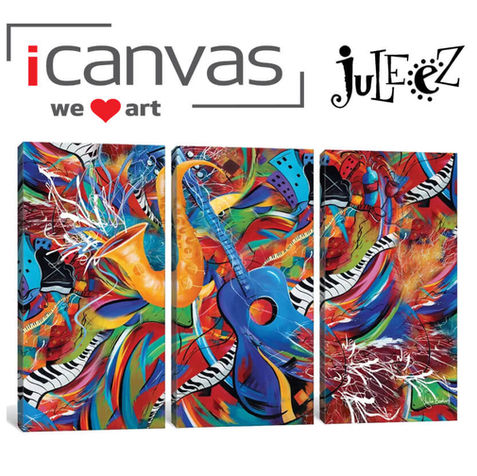 Shop Juleez on iCanvas Colorful Music Art