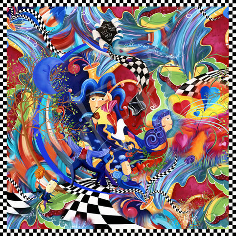 She Wears Her Mind Painting By Juleez Art