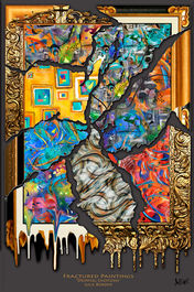 Fractured Emotions Abstract Painting Juleez Art