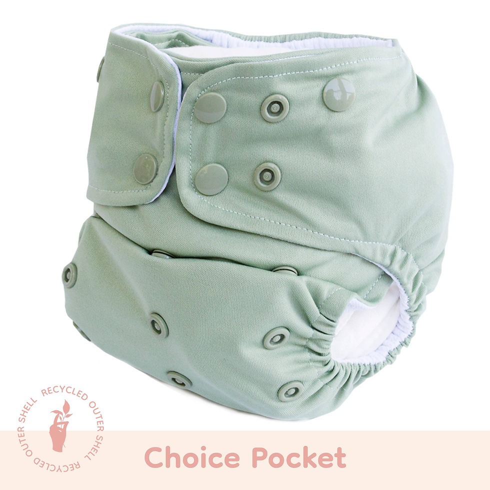 Pocket Cloth Diaper - Seafoam - All Sizes