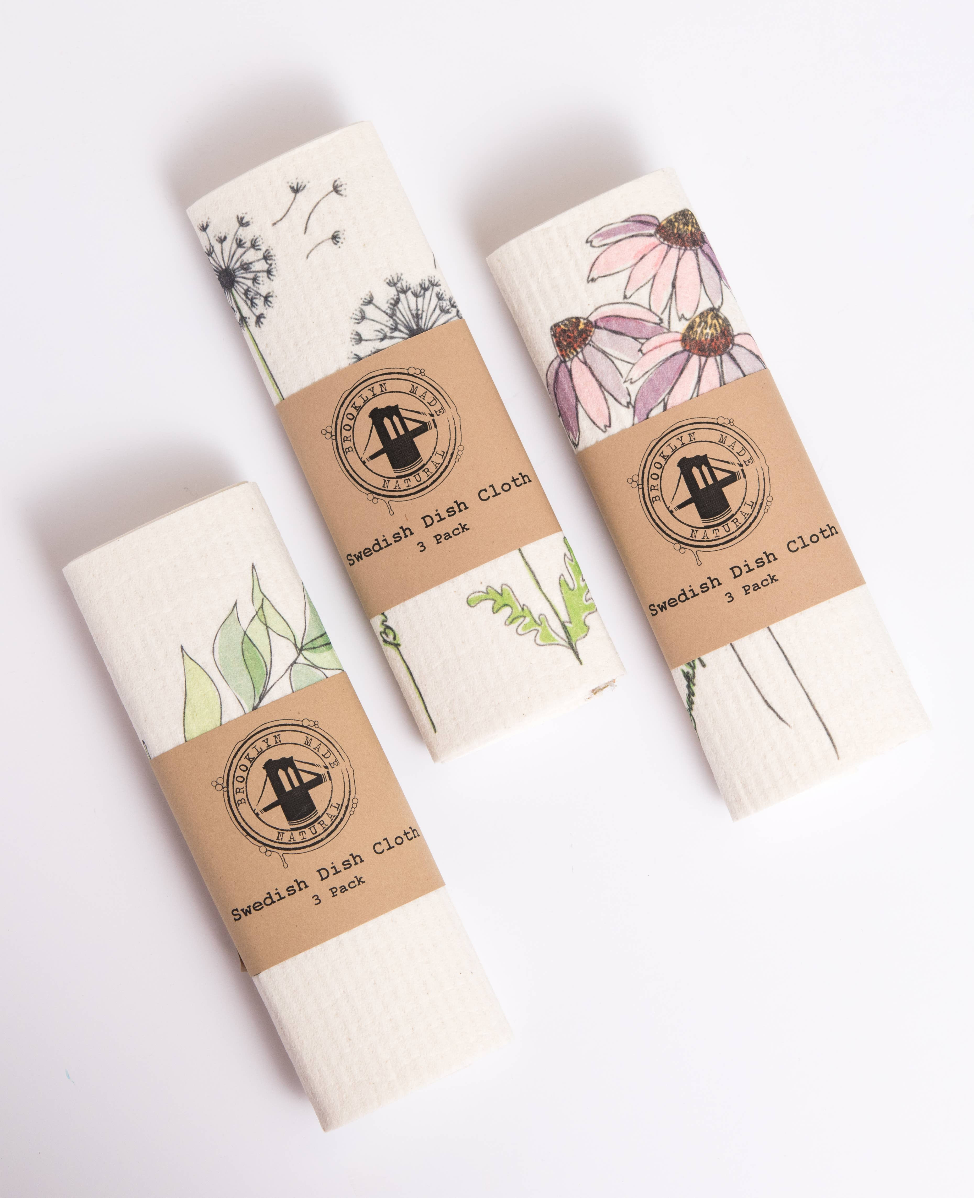 3 Pack Swedish Dish Cloths - Zero Waste