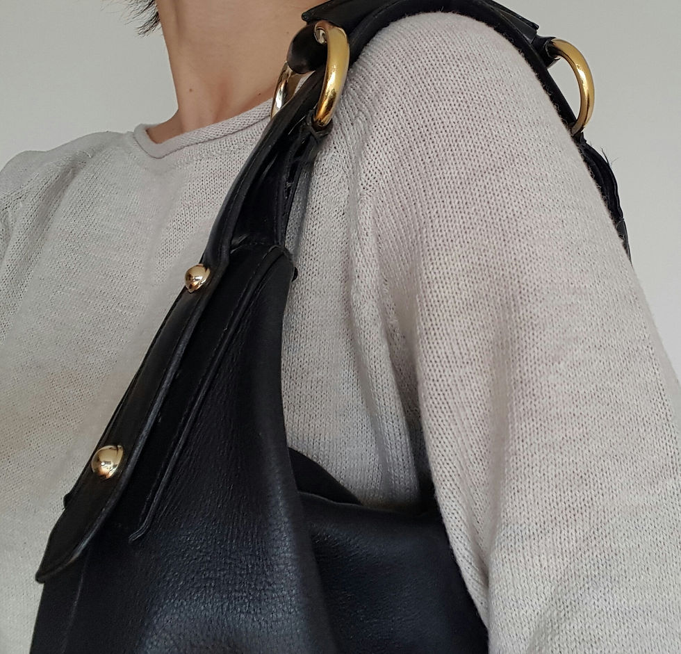Miniatura: Gucci Horsebit handle large hobo bag black leather