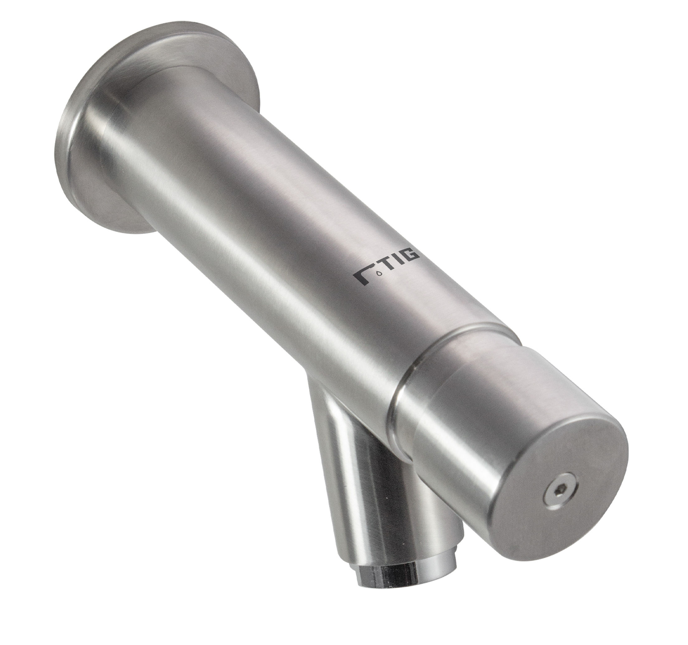 Grifería para lavamanos push en acero