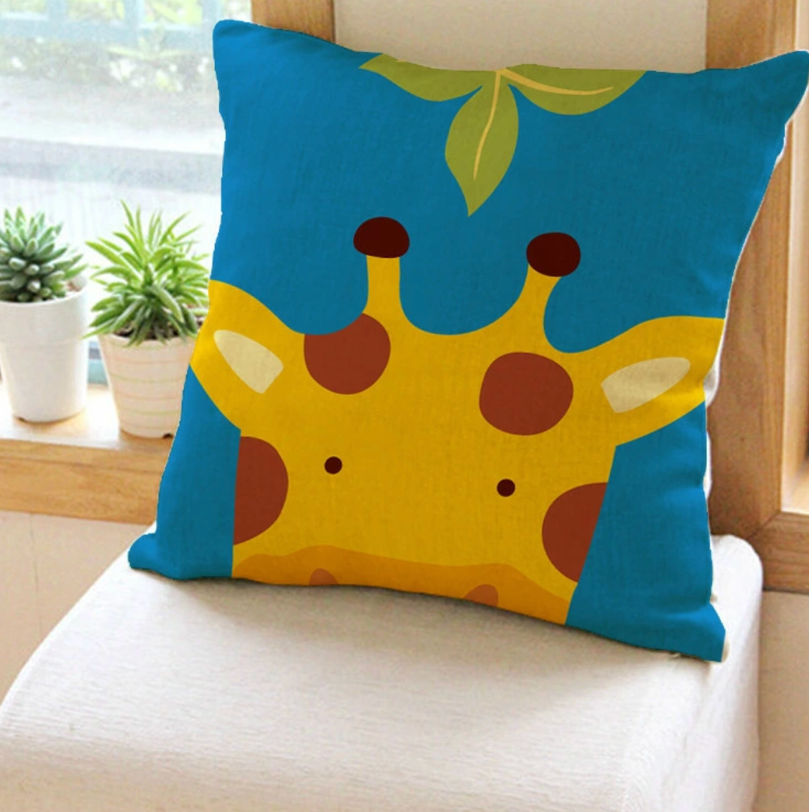 クッションカバー 北欧　雑貨　お洒落　インテリア　45cm×45cm 結婚祝い 新築祝い　可愛い　綿麻　水洗い可　メール便発送