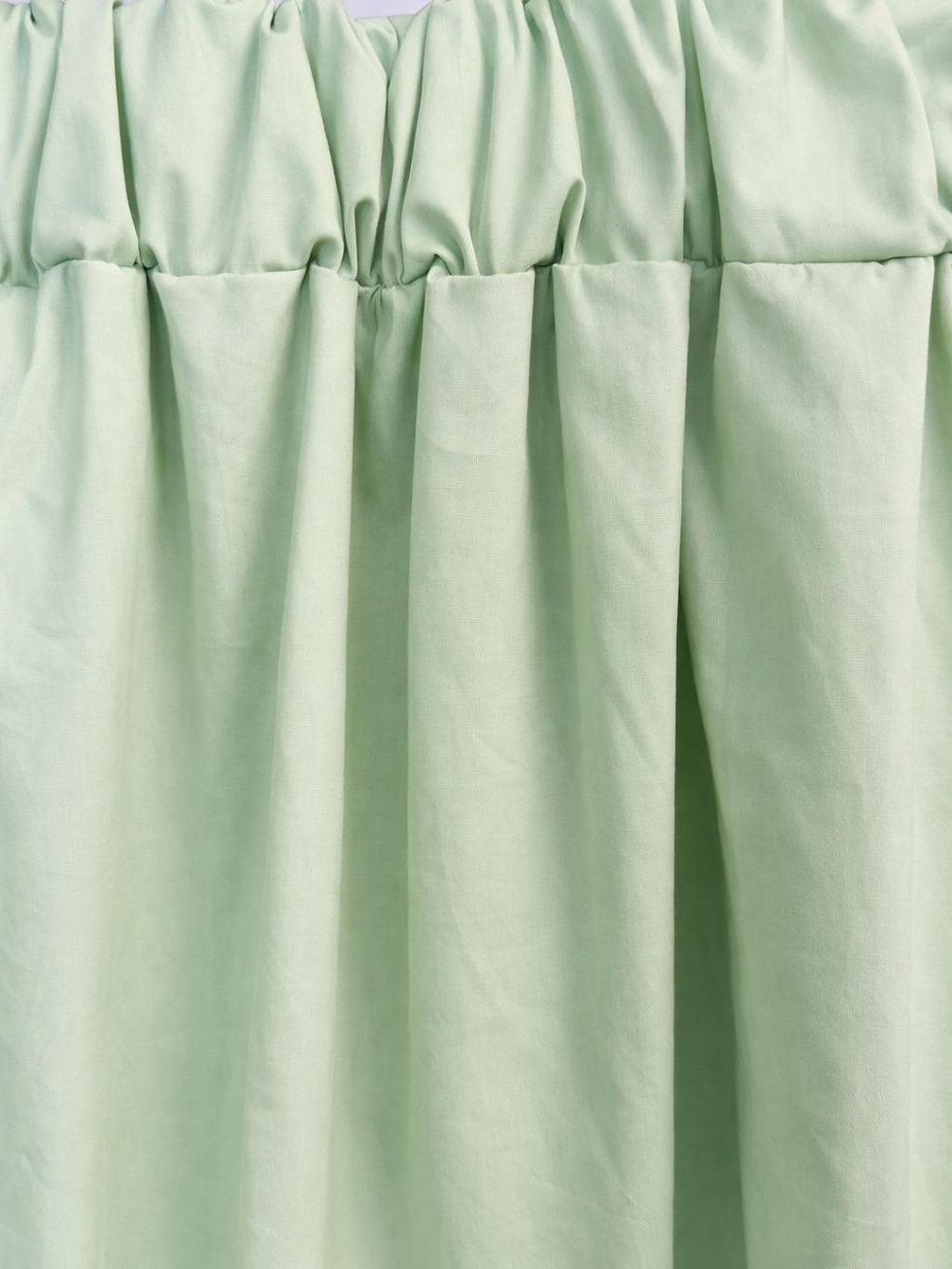 Miniature : Marque Ensemble Chemise et Jupe Estivale en Coton Vert Clair pour Femme